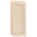skabslåger 2 stk. 39,5x99 cm gitterdesign massivt fyrretræ