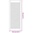 skabslåger 2 stk. 39,5x99 cm gitterdesign massivt fyrretræ
