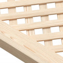 skabslåger 2 stk. 49,5x99 cm gitterdesign massivt fyrretræ