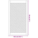skabslåger 2 stk. 49,5x99 cm gitterdesign massivt fyrretræ