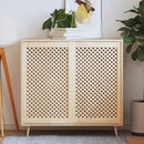 skabslåger 2 stk. 59,5x99 cm gitterdesign massivt fyrretræ