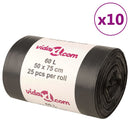 affaldsposer 250 stk. 60 l sort
