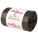 affaldsposer 250 stk. 60 l sort