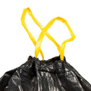 affaldsposer med lukkesnor 250 stk. 35 l sort