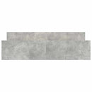 sengeramme med sengegavl og fodgærde 200x200 cm betongrå