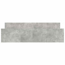 sengeramme med sengegavl og fodgærde 160x200 cm betongrå