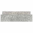 sengeramme med sengegavl og fodgærde 180x200 cm betongrå