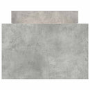 sengeramme med sengegavl og fodgærde 100x200 cm betongrå