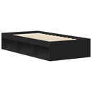 sengeramme 90x200 cm sort