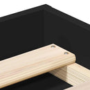 sengeramme 120x200 cm sort