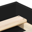 sengeramme 160x200 cm sort