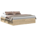 sengeramme 180x200 cm sonoma-eg