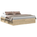 sengeramme 200x200 cm sonoma-eg