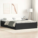 sengeramme 135x190 cm sort
