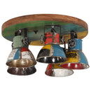 loftlampe 50x50x25 cm 25 W E27 flerfarvet