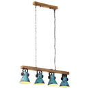 loftlampe 25 W 90x24x111 cm E27 rustik blå