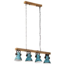 loftlampe 25 W 90x24x111 cm E27 rustik blå