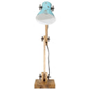 skrivebordslampe 25 W 23x18x96 cm E27 rustik blå
