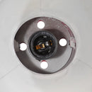 skrivebordslampe 25 W 23x18x96 cm E27 rustik rød