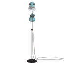 gulvlampe 25 W 25x25x90/140 cm E27 rustik blå