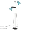 gulvlampe 25 W 25x25x90/140 cm E27 rustik blå