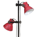 gulvlampe 25 W 25x25x90/140 cm E27 rustik rød