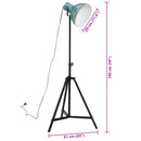 gulvlampe 25 W 61x61x90/150 cm E27 rustik blå