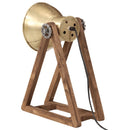 skrivebordslampe 30x17x40 cm 25 W E27 antik messingfarve