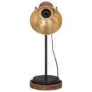 skrivebordslampe 17x17x50 cm 25 W E27 antik messingfarve