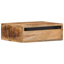 væghængt sengebord 40x30x13,5 cm massivt mangotræ