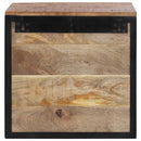 sengebord 40x35x40 cm massivt mangotræ