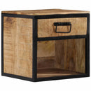 sengebord 40x35x40 cm massivt mangotræ