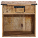 sengebord 40x30x37 cm massivt mangotræ