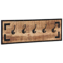 knagerækker 2 stk. 80x8x25 cm massivt ru mangotræ