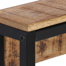 knagerække 87x10x27 cm massivt ru mangotræ