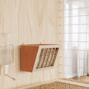 kaninfoderautomat 25x18,5x20,5 cm massivt fyrretræ