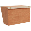 kaninfoderautomat 37x18,5x23 cm massivt fyrretræ