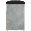 skobænk 82x32x45,5 cm konstrueret træ betongrå