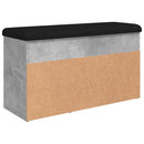 skobænk 82x32x45,5 cm konstrueret træ betongrå