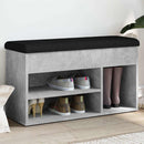 skobænk 82x32x45,5 cm konstrueret træ betongrå