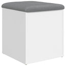opbevaringsbænk hvid 42x42x45 cm konstrueret træ