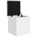 opbevaringsbænk hvid 42x42x45 cm konstrueret træ