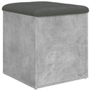 skobænk 42x42x45 cm konstrueret træ betongrå
