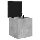 skobænk 42x42x45 cm konstrueret træ betongrå