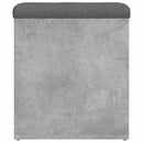 skobænk 42x42x45 cm konstrueret træ betongrå