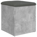 skobænk 42x42x45 cm konstrueret træ betongrå