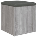 skobænk 42x42x45 cm konstrueret træ grå sonoma-eg