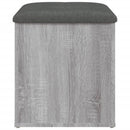 skobænk 42x42x45 cm konstrueret træ grå sonoma-eg