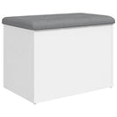 opbevaringsbænk hvid 62x42x45 cm konstrueret træ