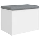 opbevaringsbænk hvid 62x42x45 cm konstrueret træ